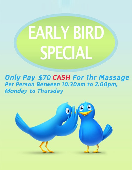 $70 cash 1hr massage